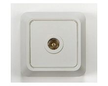 Розетка накладная TV Оконечная ASD Bolleto 1-м. белый картинка